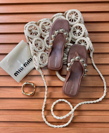 Sandália MIU MIU Flat Forme