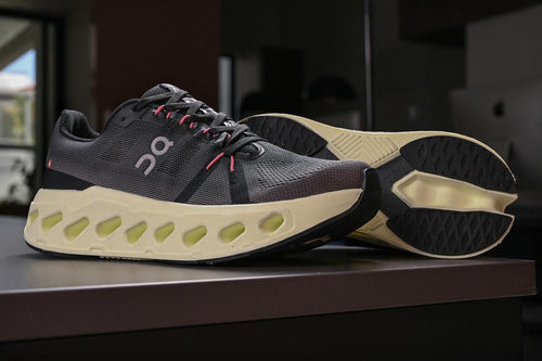 Tênis Esportivo Masculino Running cloudclipse Ultra Conforto com Solado Amortecedor Grafite/Verde