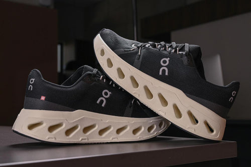 Tênis Esportivo Masculino Running cloudclipse Ultra Conforto com Solado Amortecedor Preto/Bege