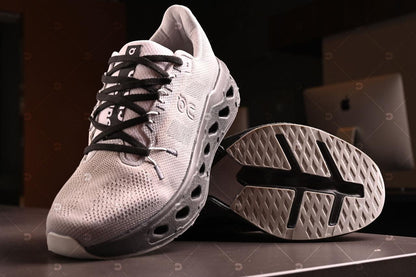 Tênis Esportivo Masculino Running cloudclipse Ultra Conforto com Solado Amortecedor Grafite/Verde