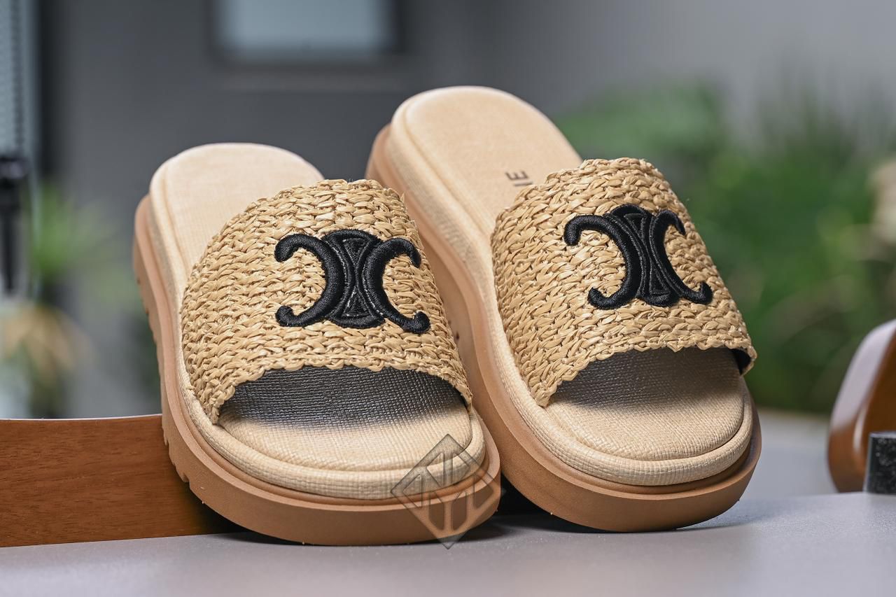 Papete Feminina Celine slide plataforma