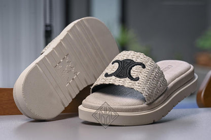 Papete Feminina Celine slide plataforma