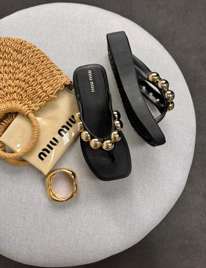 Sandália MIU MIU Flat Forme